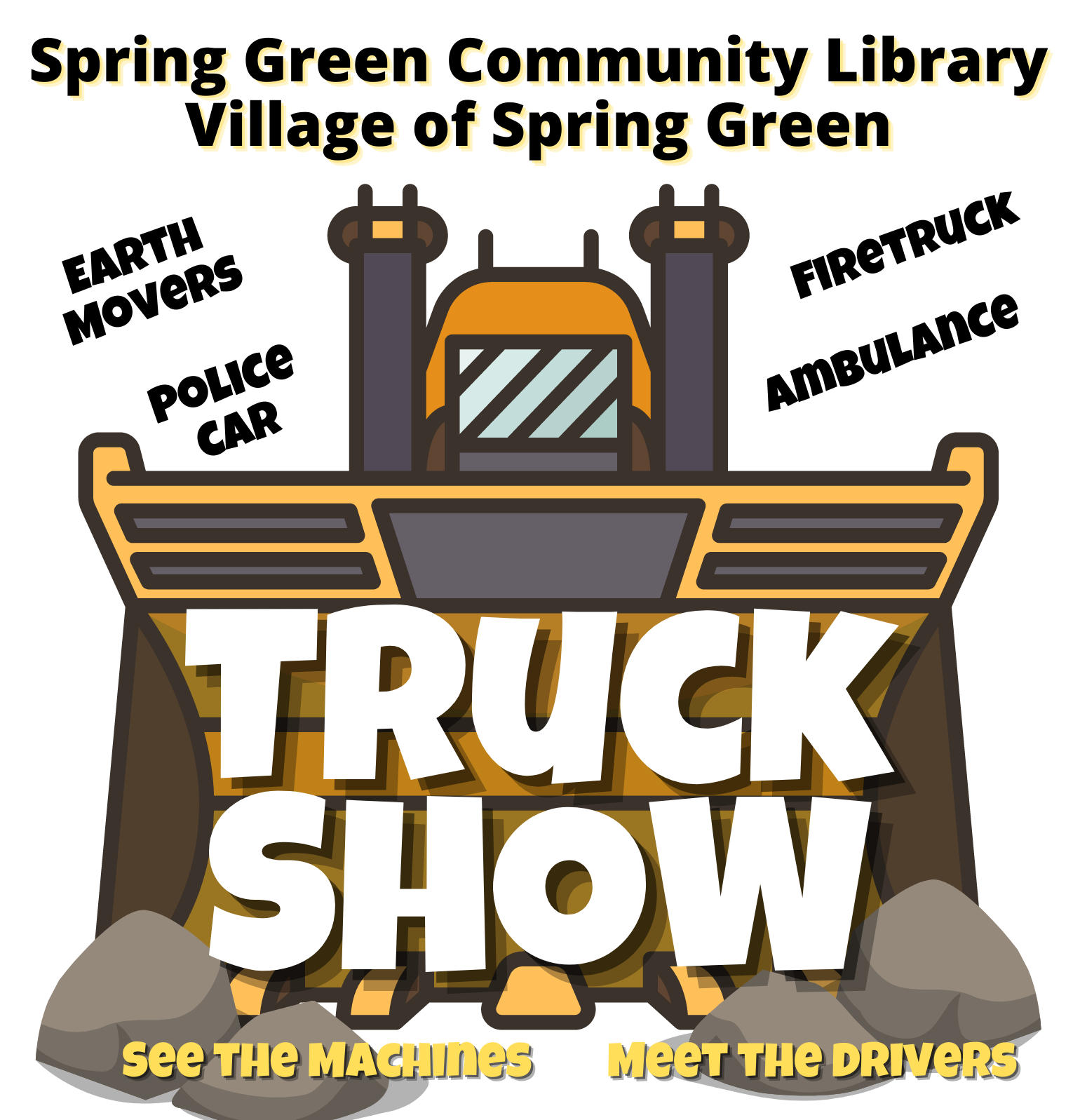 spring green library truck show village